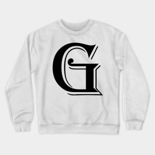 Black letter G in vintage style Crewneck Sweatshirt